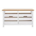 Orsina Newport 2 Drawer Entryway Bench | Wooden Shoe Storage Organizer