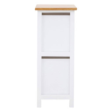 Orsina Newport 2 Drawer Chest – White and Gold Coastal Bedroom Storage