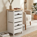Orsina Newport 2 Drawer Chest – White and Gold Coastal Bedroom Storage