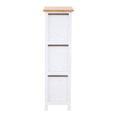 Orsina Newport 3 Drawer Chest – Coastal White Paulownia Wood Dresser