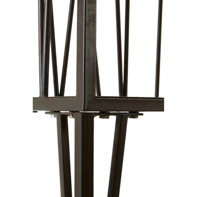 Orsina New Foundry 4-Tier Shelf Unit – Industrial Wood & Metal