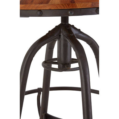 Orsina New Foundry Adjustable Bar Chair – Fir Wood and Metal