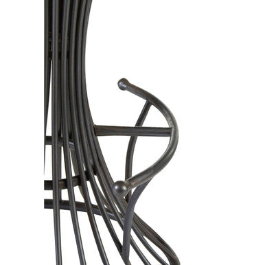Orsina New Foundry Industrial Elm Wood and Metal Bar Stool