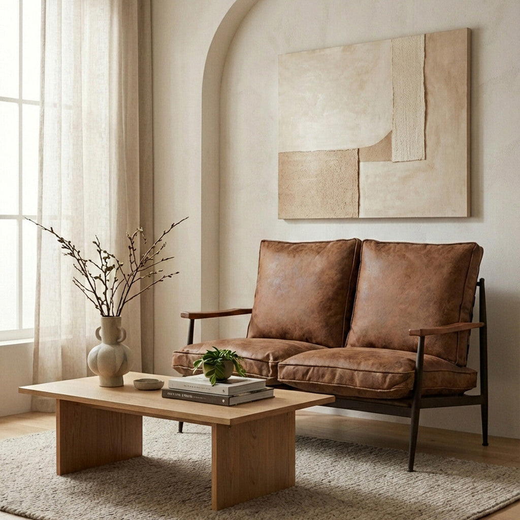 Orsina New Foundry 2-Seater Sofa – Industrial Style Compact Lounge