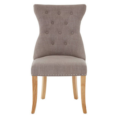 Orsina Regents Park Mink Linen Dining Chair – Modern Upholstered Seat