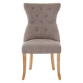 Orsina Regents Park Mink Linen Dining Chair – Modern Upholstered Seat