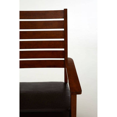 Orsina Relax Brown Faux Leather Rocking Chair – Modern Lounge Seating