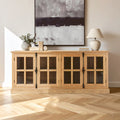 Orsina Lyon Oak Wood Sideboard | Washed Grey Modern Storage