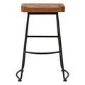 Orsina Lyon Industrial Bar Stool – Weathered Oak Wood and Metal