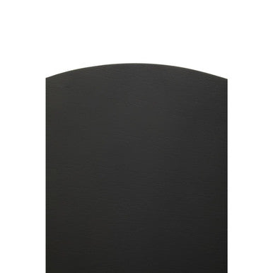 Orsina Nostra Side Table – Black Oak Veneer with Gold Metal Accents