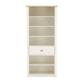 Orsina St Ives Bookcase – Modern Two-Tone Natural and White Shelving