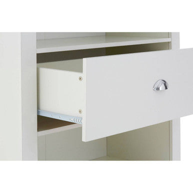 Orsina St Ives Bookcase – Modern Two-Tone Natural and White Shelving