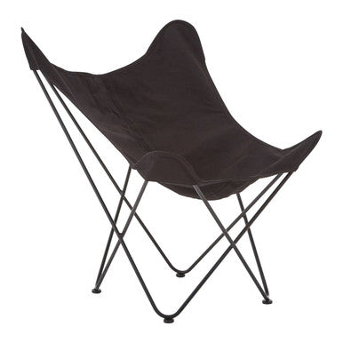 Orsina Papillon Black Butterfly Chair – Modern Sling Accent Lounge Seat