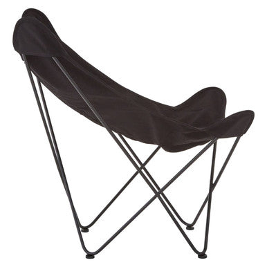 Orsina Papillon Black Butterfly Chair – Modern Sling Accent Lounge Seat