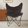Orsina Papillon Black Butterfly Chair – Modern Sling Accent Lounge Seat