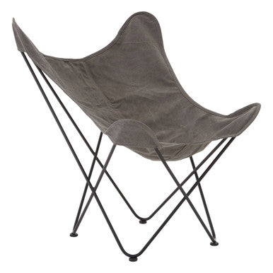 Orsina Papillon Grey Butterfly Chair – Modern Sling Accent Lounge Seating