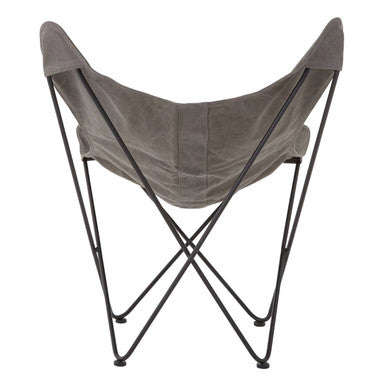 Orsina Papillon Grey Butterfly Chair – Modern Sling Accent Lounge Seating
