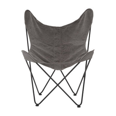Orsina Papillon Grey Butterfly Chair – Modern Sling Accent Lounge Seating