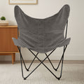 Orsina Papillon Grey Butterfly Chair – Modern Sling Accent Lounge Seating
