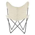 Orsina Papillon Ivory Butterfly Chair | Modern Sling Lounge Accent Chair