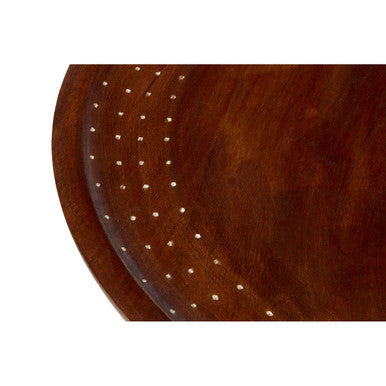 Orsina Templar Round Side Table – Modern Mango Wood Accent Table