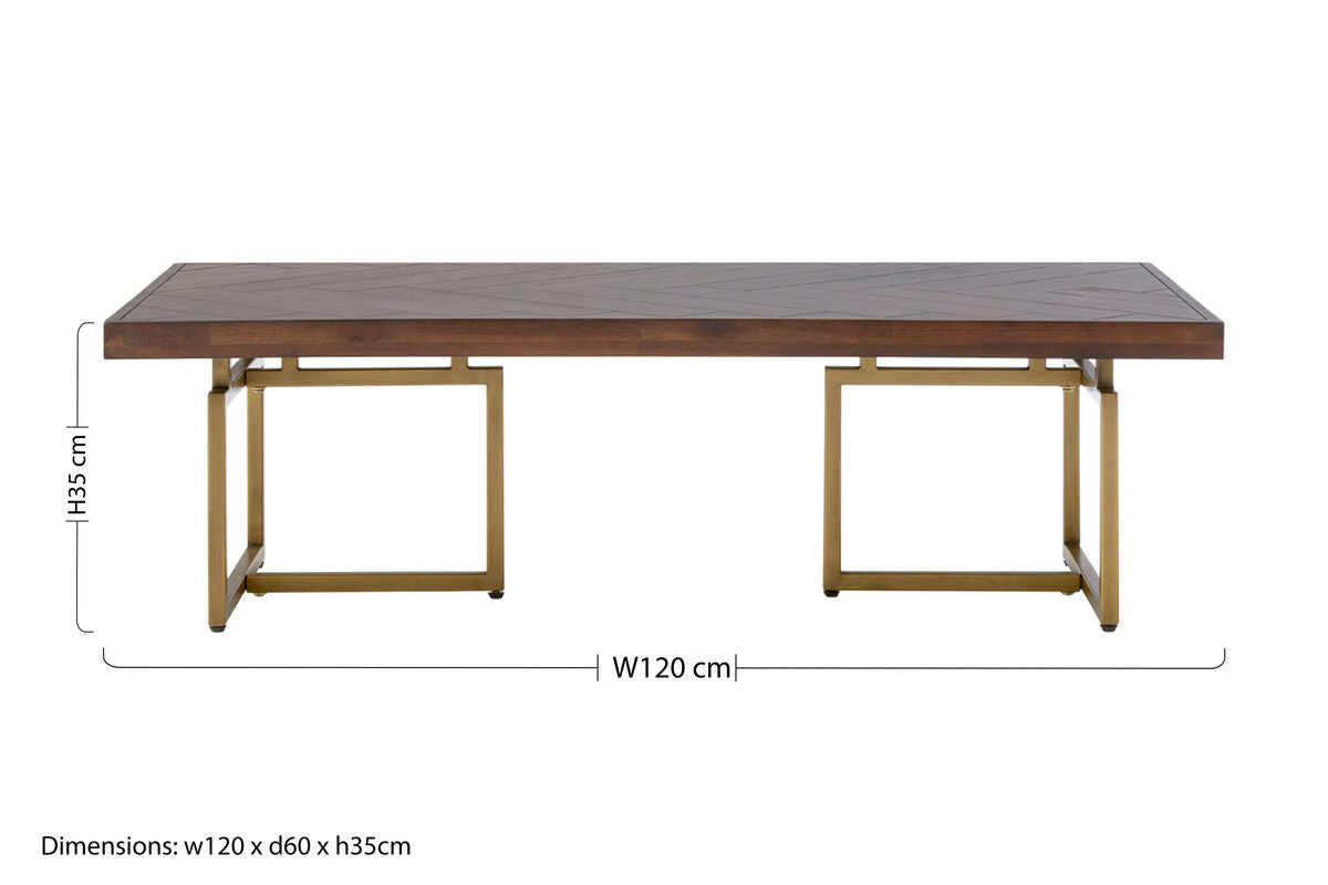 Orsina Brando Acacia Wood Effect Coffee Table – Modern Living Room