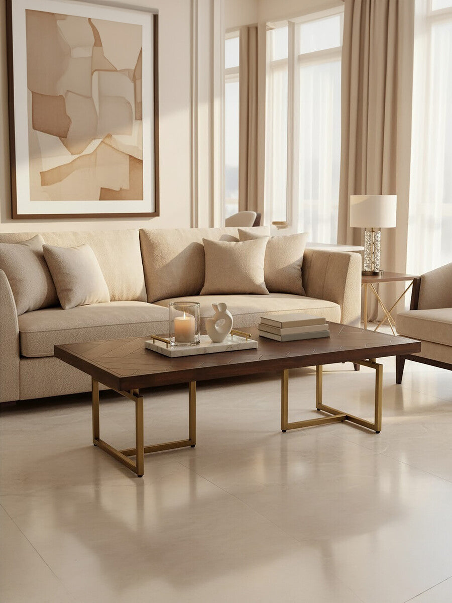 Orsina Brando Acacia Wood Effect Coffee Table – Modern Living Room