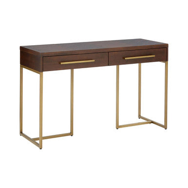 Orsina Brando Acacia Wood Effect Console Table with Storage Drawers