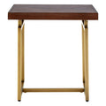 Orsina Brando Side Table – Acacia Wood Effect Bedside Accent Table