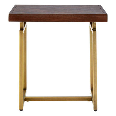 Orsina Brando Side Table – Acacia Wood Effect Bedside Accent Table