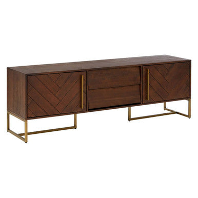 Orsina Brando TV Stand – Acacia Wood Effect Media Unit Storage