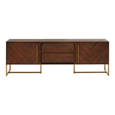 Orsina Brando TV Stand – Acacia Wood Effect Media Unit Storage