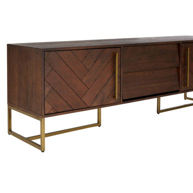 Orsina Brando TV Stand – Acacia Wood Effect Media Unit Storage