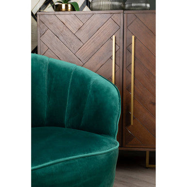 Orsina Brando Drinks Cabinet – Acacia Wood Effect Home Bar Storage