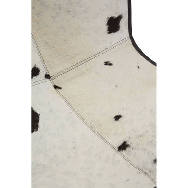 Orsina Buffalo Black and White Cowhide Butterfly Accent Lounge Chair