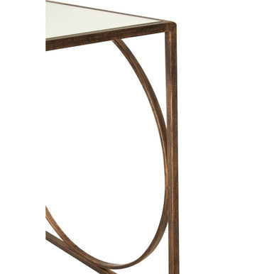 Orsina Avantis Nest of 3 Tables – Mirrored Glass & Bronze Metal