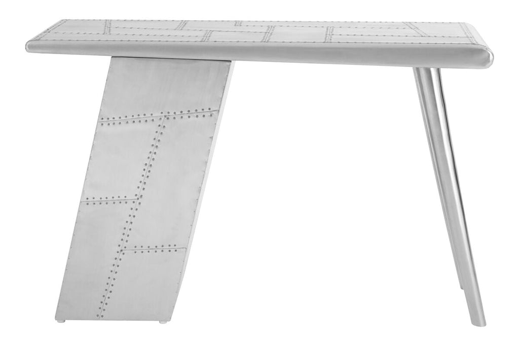 Orsina Avro Modern Writing Desk – Black and White Industrial Workstation