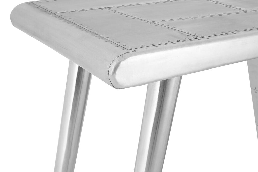 Orsina Avro Modern Writing Desk – Black and White Industrial Workstation