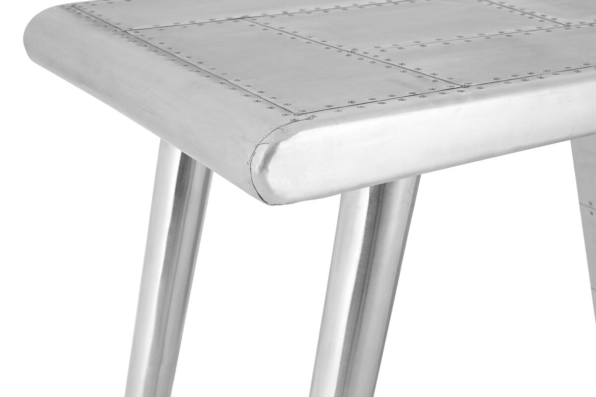 Orsina Avro Modern Writing Desk – Black and White Industrial Workstation