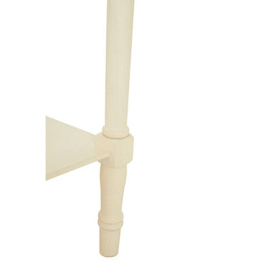 Orsina Heritage Ivory Console Table – White Pine Wood Rectangular
