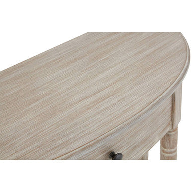 Orsina Heritage Half Moon Console Table – Natural Wash Wood Finish
