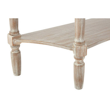 Orsina Heritage Half Moon Console Table – Natural Wash Wood Finish