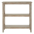 Orsina Heritage Grey Wash 3 Shelf Bookcase – Wooden Living Room Storage