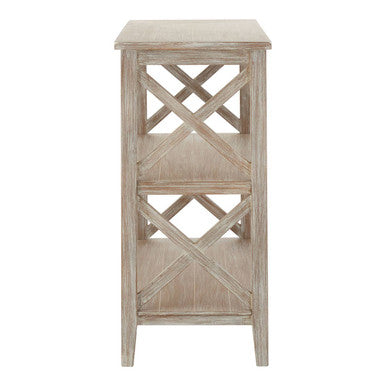 Orsina Heritage Natural 3-Shelf Wooden Bookcase | Modern Home Storage