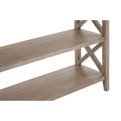 Orsina Heritage Natural 3-Shelf Wooden Bookcase | Modern Home Storage