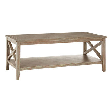 Orsina Heritage Natural Pine Wood Coffee Table – Modern Minimalist Design