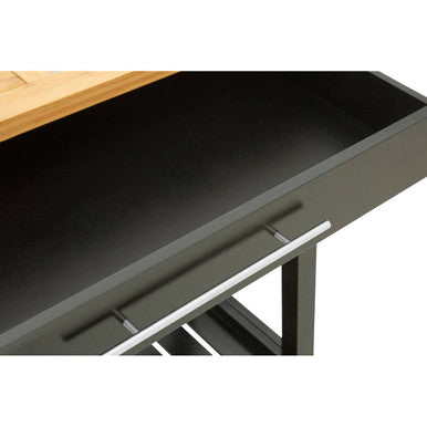 Orsina Harlow Glenn Wide Kitchen Trolley with Granite Top – Rolling Cart
