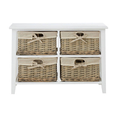 Orsina Mesa 4 Drawer Chest – Modern Minimalist Bedroom Storage Unit