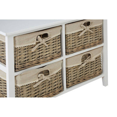 Orsina Mesa 4 Drawer Chest – Modern Minimalist Bedroom Storage Unit