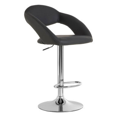 Orsina Taylor Grey Faux Leather Bar Chair – Modern Kitchen Stool